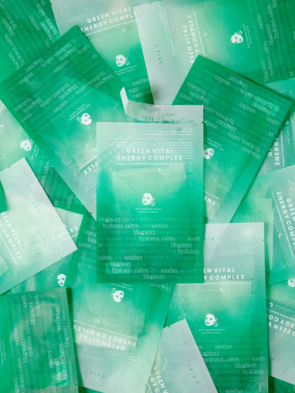 Axis-y Mugwort Green Vital Energy Complex Sheet Mask 27ml