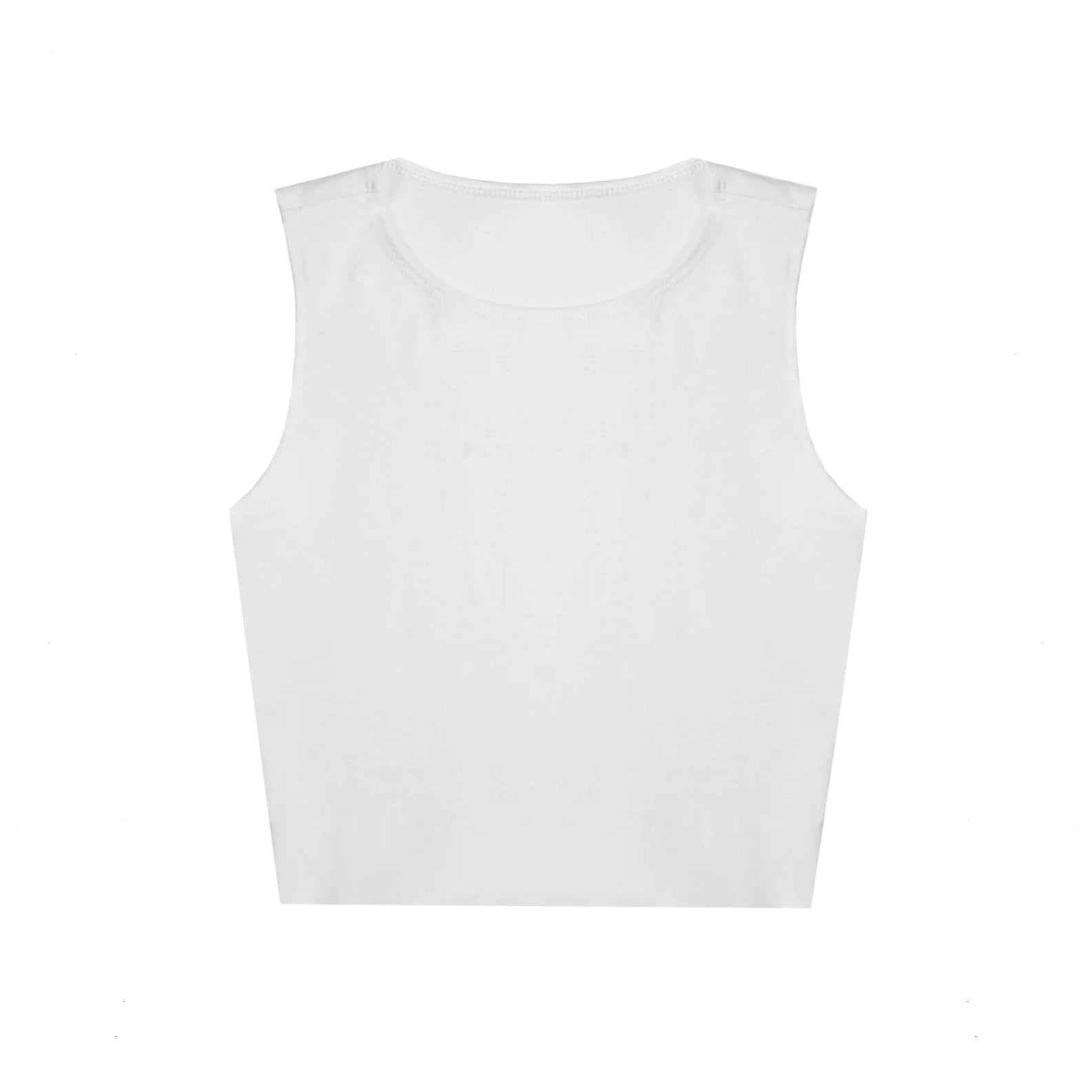 0895 - Women's Cropped Formfitting Muscle Tank