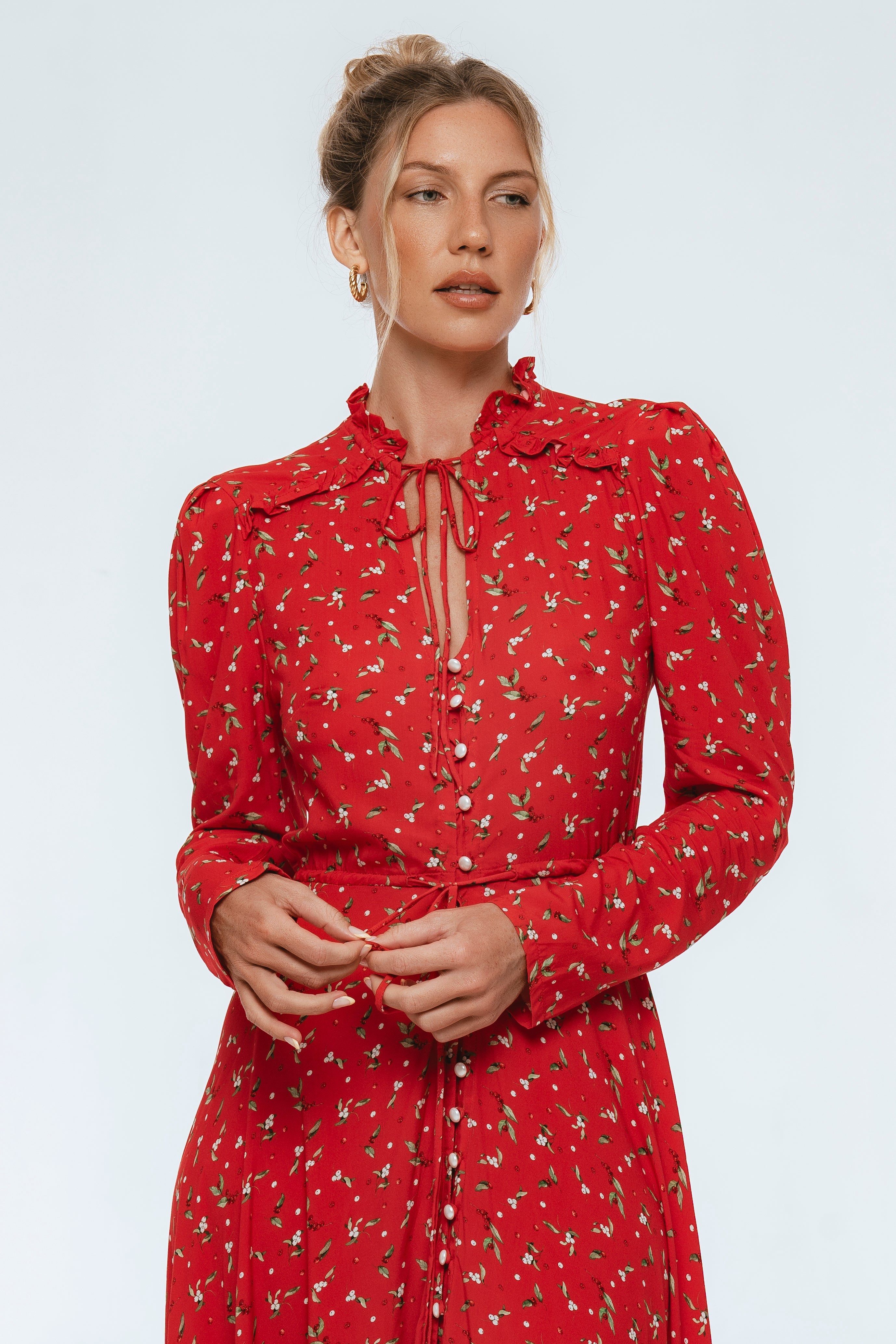 Poeme Long Sleeve Maxi Dress