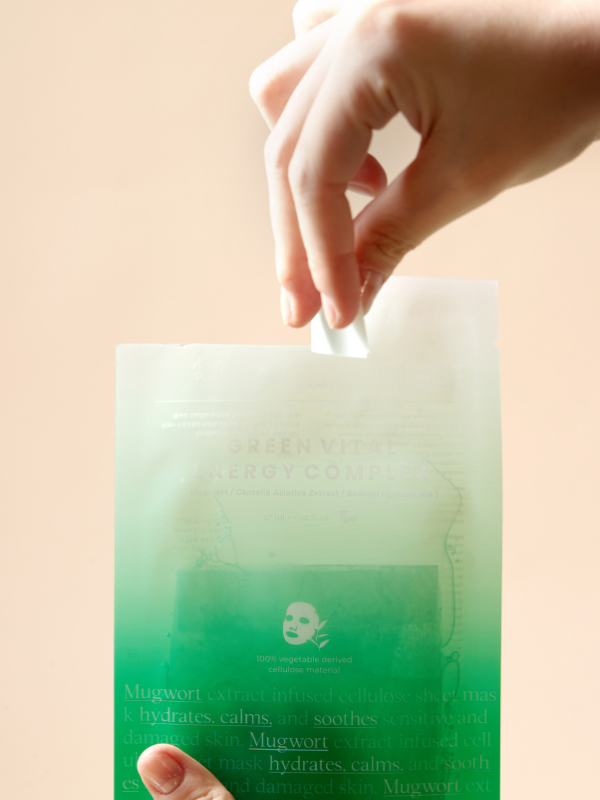 Axis-y Mugwort Green Vital Energy Complex Sheet Mask 27ml